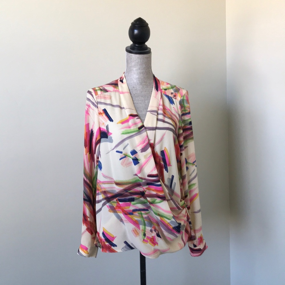 NWT Beautiful multicolored Anthropologie blouse.